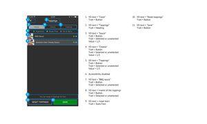 Documenting accessibility improvements for a section of the iOS app.