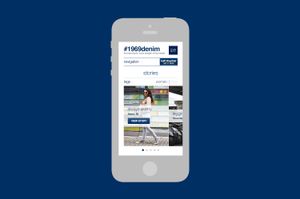 Home screen example on a mobile device.