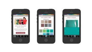 Various screenshots of the 'Colour Me Beautiful' iOS app.