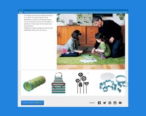 Every article would cross-sell products at the end as depicted here.