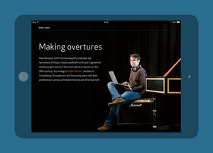 An example of a visual article introduction used across all of the iBook articles.