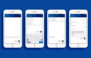 Booking flow concepts on iOS.
