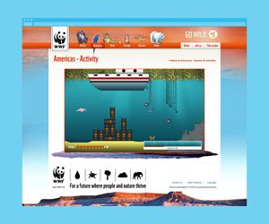 Gameplay for an underwater themed Flash game.